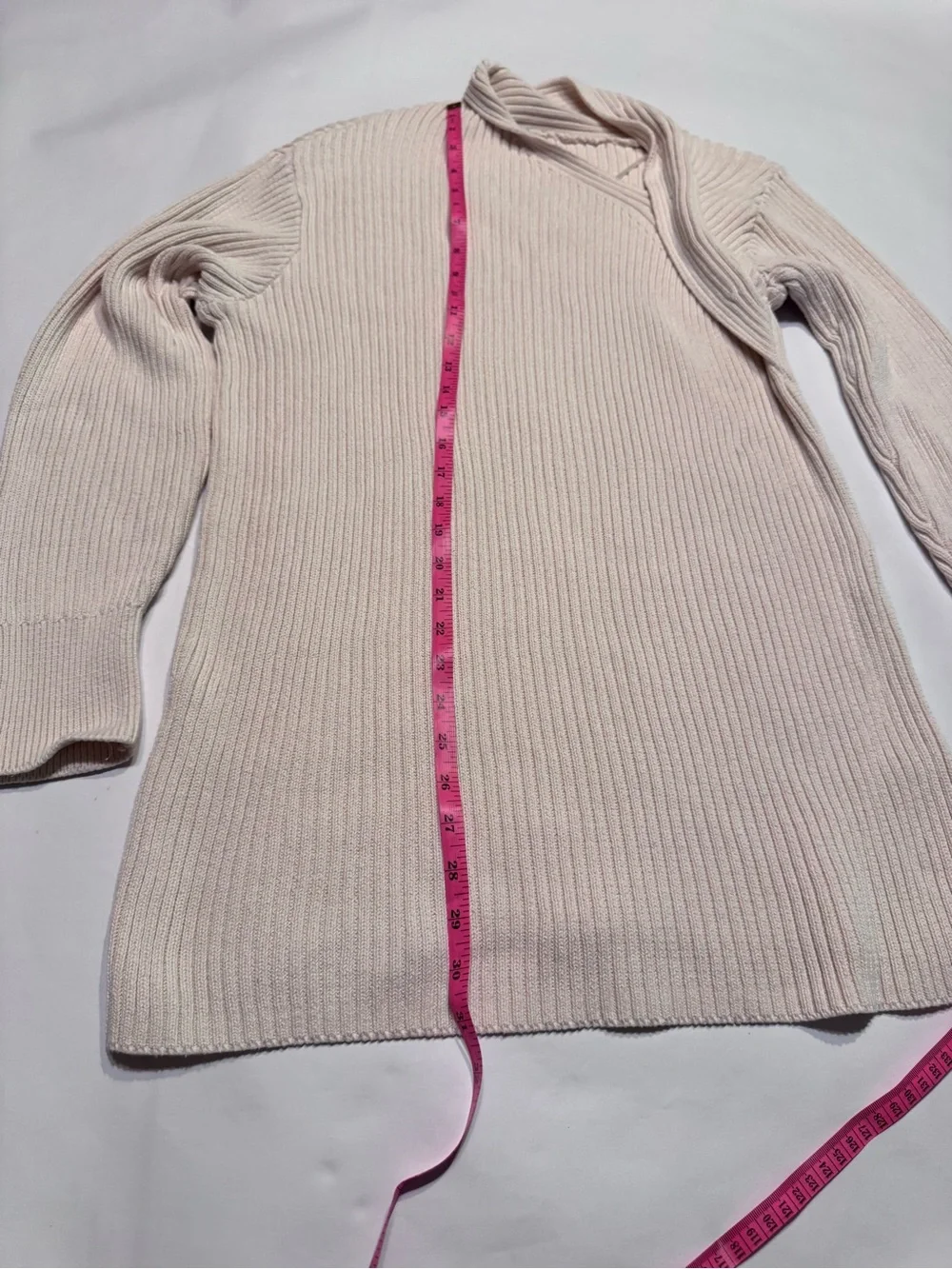 Free People Beach Alba Sweater Dress Tunic Power Sand Cream Ribbed Small - Picture 6 of 7
